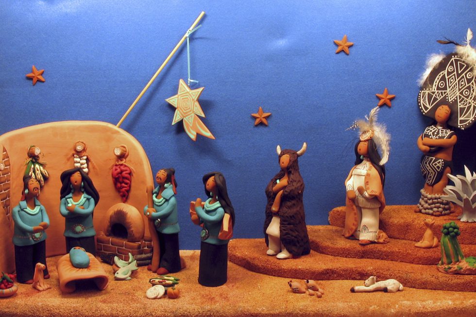 Creche in the Cathedral's creche exhibit during Advent and Christmas