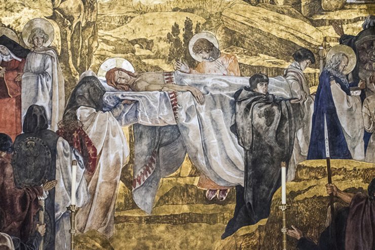 Detail of the mural in the Cathedral's Saint Joseph Chapel