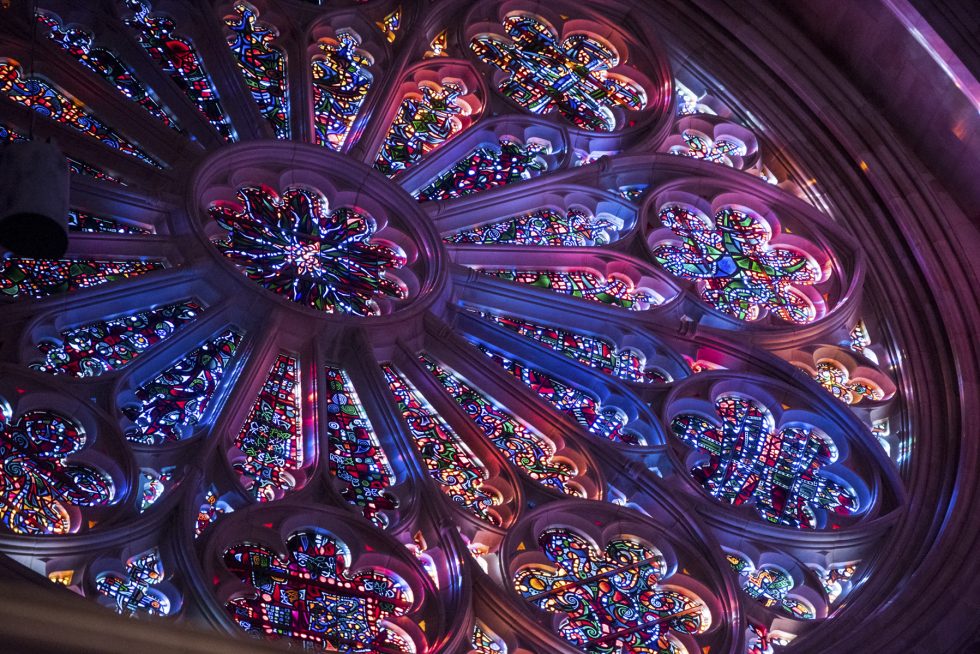 Detail of the Cathedral's West rose window