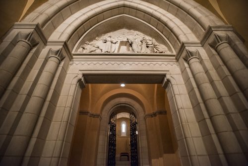 Arched entrance to the Columbarium in the Cathedral