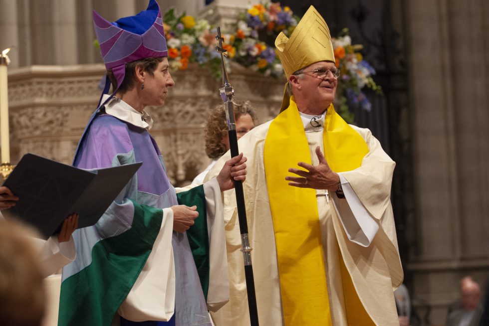 Two presiding bishops at Washington National Cathedral