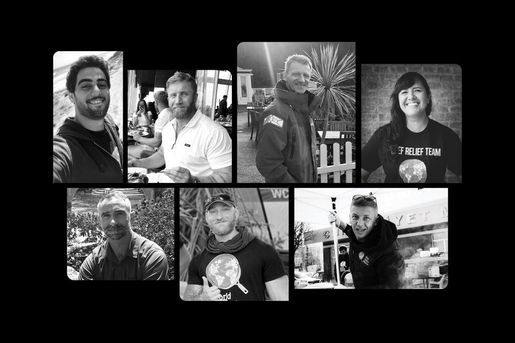 Images of each of the seven World Central Kitchen humanitarians who were killed in Gaza.