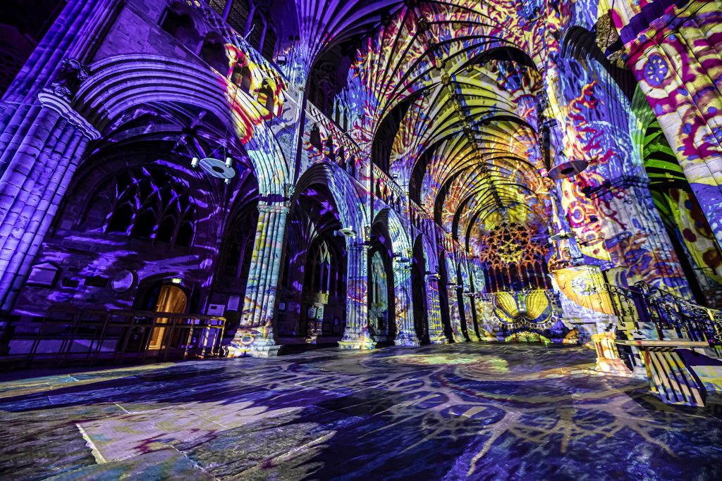 Time by Luxmuralis - Washington National Cathedral