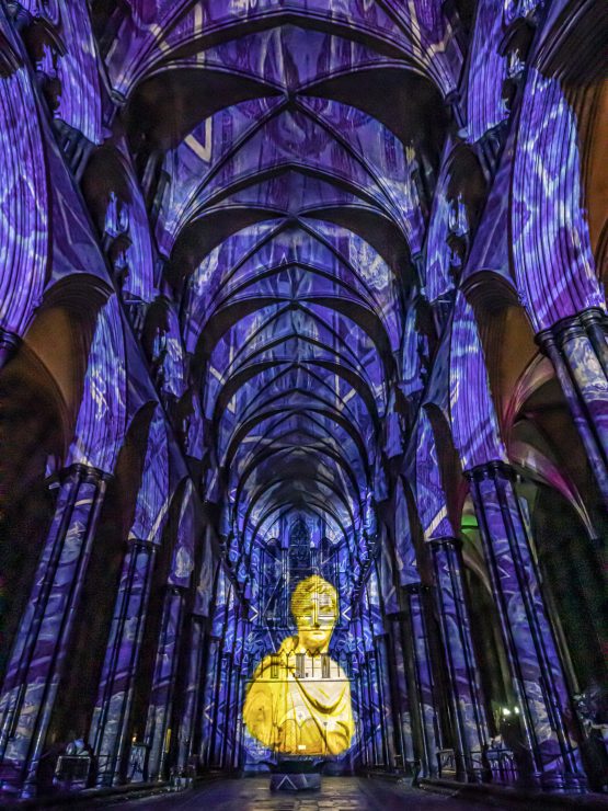 Time by Luxmuralis - Washington National Cathedral